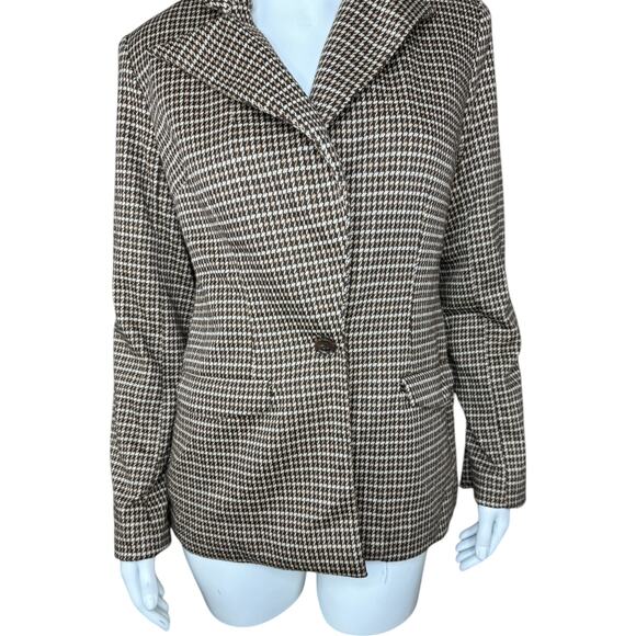 Studio Park X Courtney Khondabi Blazer Brown Check XX-Small NWOT - Picture 11 of 12